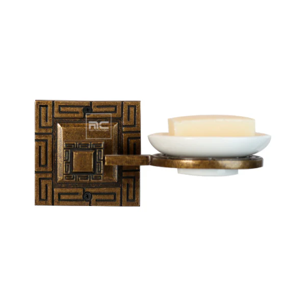 ANTIQUE LOOK BATHROOM ACCESSORY SET -5 Set Bathroom Decor Set for Home in BGO Gold Finish - Image 1