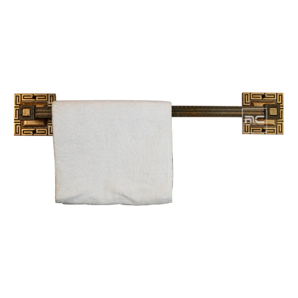 ANTIQUE LOOK BATHROOM ACCESSORY SET -5 Set Bathroom Decor Set for Home in BGO Gold Finish - Image 3