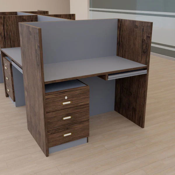 Cubicle Single Workstation Desk - Image 1