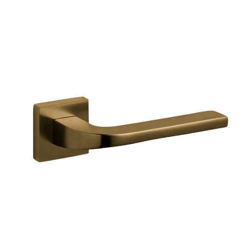 Olivari Italian Door Handle in Brass Lesmo