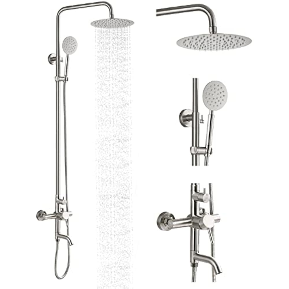 Shower Set with Adjustable Rod