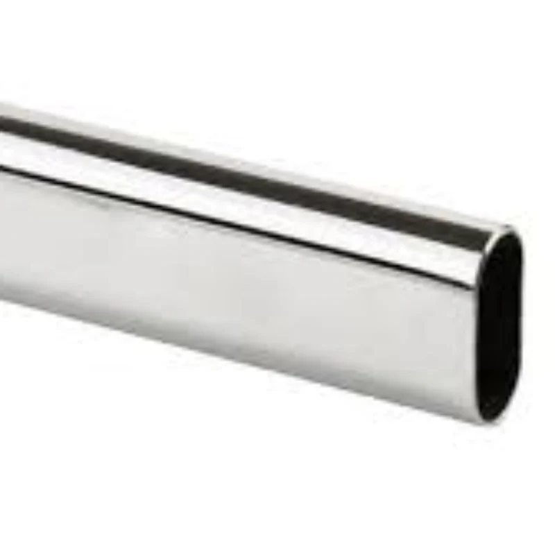 Chrome Finish Oval Pipe (Decorative Use)