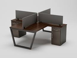 Workstation Table with Partition